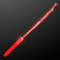 Blank Red Flashing Stick Wand w/ Red Sparkle Fibers